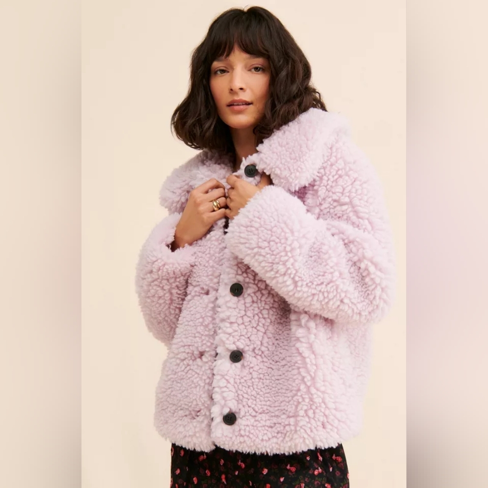 Faux fur teddy coat